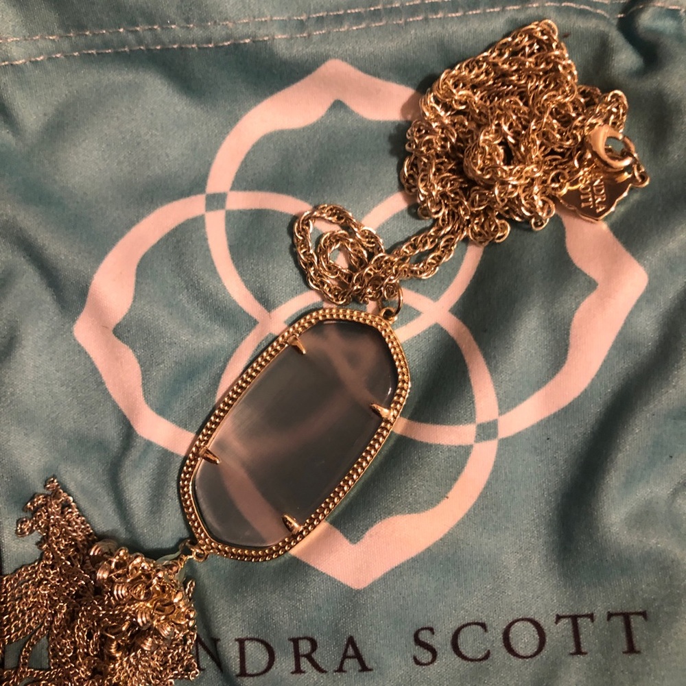 COPY - Kendra Scott gold and clear rayne necklace
